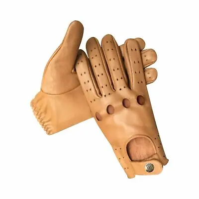 PSS Genuine Soft Cow Nappa Leather Men's Driving Winter Retro Style Gloves 513 • £19.99