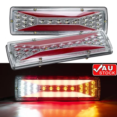 $12.59 • Buy 2pcs Led Trailer Lights Tail Lamp Stop Dynamic Indicator 4wd Camper Ute 12v