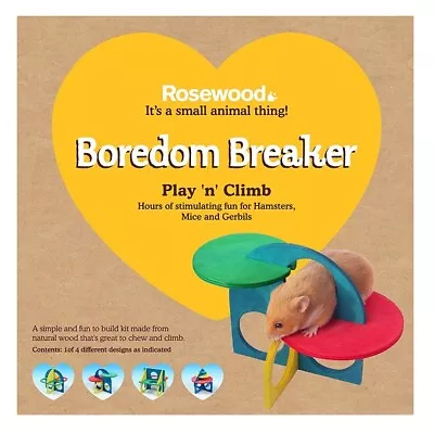 Rosewood Boredom Breaker Play N Climb Kit Activity Toy For Hamster Mouse Gerbil • £7.27