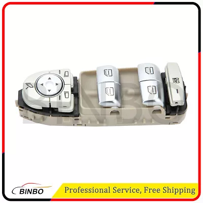 Window Main Control Switch Beige 3 Pin For Mercedes S-Class W222 2229052004 • £25.58