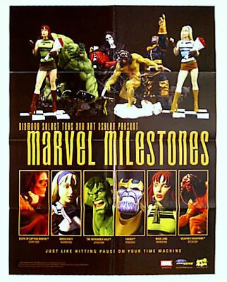 WolverineHulkThanosGwenMary JaneCaptain Marvel Milestones MCU Statue Poster • $20.25