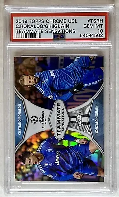 2019 Topps Chrome UCL C.Ronaldo/G.Higuain(Teammate Sensations)PSA 10 • $65