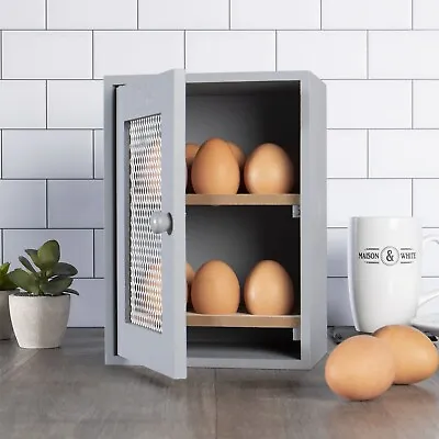 £14.99 • Buy Egg House Holds 12 Eggs Farmhouse Inspired Wooden Storage Cabinet | M&W