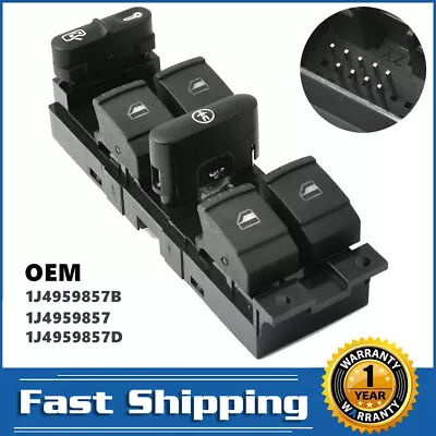 $12.98 • Buy Power Master Window Switch For VW Jetta VW Passat VW Golf 4 Door 2000-2005