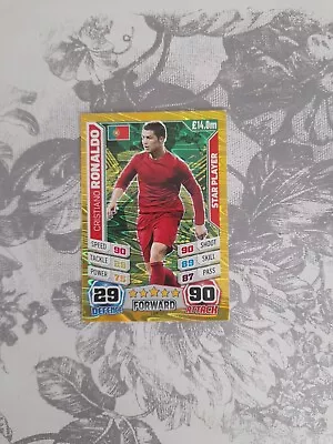 Match Attax 2014 World Cup.  Ronaldo Star Player Card 197. See Photo. • £1.99