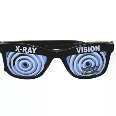 $28.13 • Buy Blue X-Ray Vision Glasses X Ray Specs Goggles Hypnotize  Wayfarer Adult