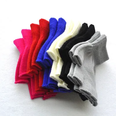 Thermal Knitted Fingerless Gloves Warm Winter Half Finger Gloves Men Women Soft • $2.46