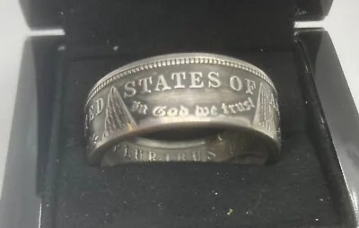 TOP QUALITY 1921 Morgan Silver Dollar Coin Ring Sizes 9-14 (handmade)SALE PRICE • $99