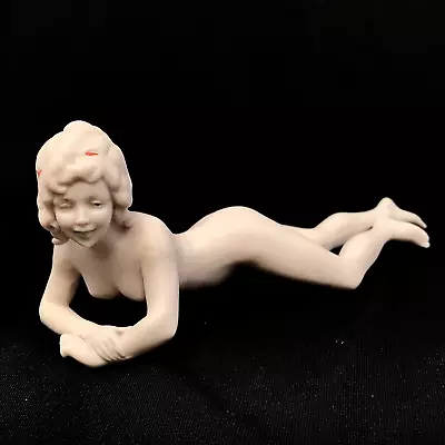 Vintage Bathing Beauty Bisque Figurine - Marilyn Monroe? Germany Full Nude • $99.99