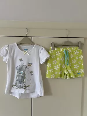 M&S Girls Tatty Teddy Summer Pyjama Set 4-5 Years Great Condition  • £2.50