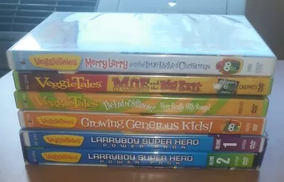 Lot Of 6 VeggieTales Animated Christian Children’s DVDs:Growing Generous Kids... • $16.88