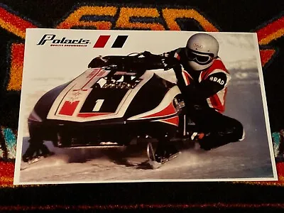 🏁 ‘77 POLARIS RXL #1 Sno-Pro Snowmobile Action Poster  Vintage Race Sled 🏁 • $21.88