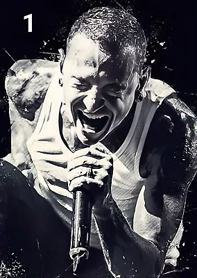 Chester Bennington Linkin Park Band Music Print Poster Wall Hanging Heavy Metal • £4.99