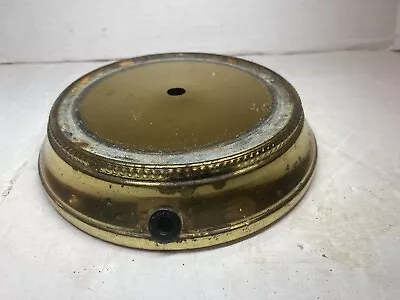 Vintage Brass Tone Metal Lamp Base • $19.95