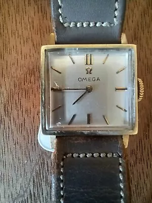 Vintage 14K Solid Gold Omega TANK Watch • $450