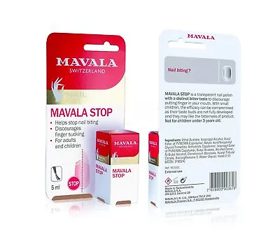 Mavala Stop Deterrent Nails Repair Polish Treatment Care Healthy Ages 3+ 0.17Oz • $24.10