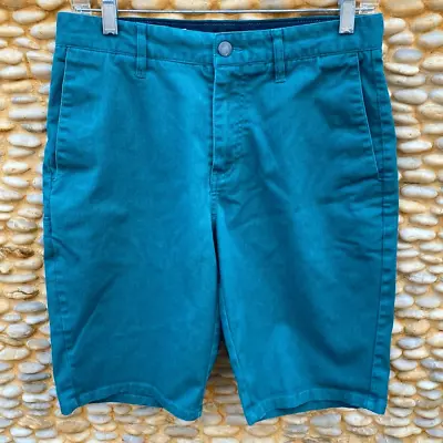 Men's Volcom Frickin Modern Stretch Short. Teal Green. Size 28. VGUC! • $20