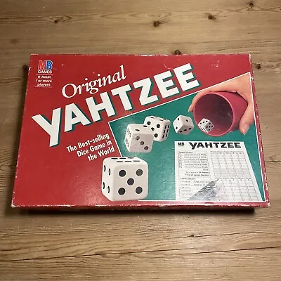 Vintage Yahtzee Original  Dice Game 1992 MB Games • £13