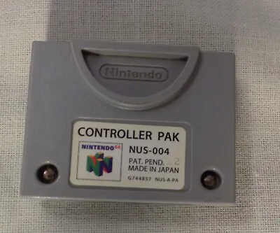 Official Nintendo 64 N64 OEM Video Game Memory Card Controller Pak Pack SAVE OEM • $11