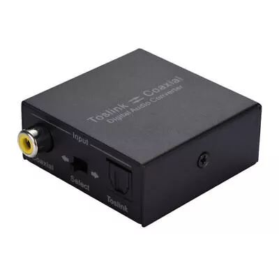 Optical To Coaxial Digital 2-Way Mutual Audio Converter Switch Splitter Adapter • $15.60