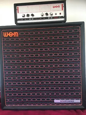Wem Er40 Amplifier & Starfinder 4 X 12  Cabinetwith 4 16ohm Crescendos Floyd Etc • £4800