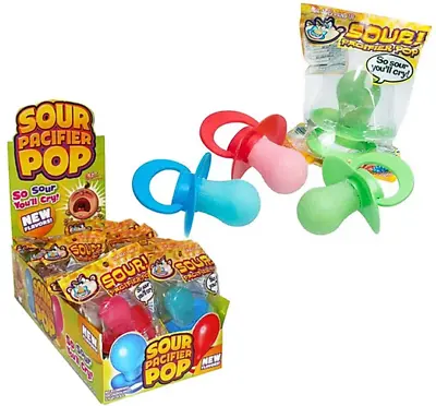 Sour Pacifier Pops - 12 Count -  Random Flavors Picked - FREE SHIPPING • $32.50