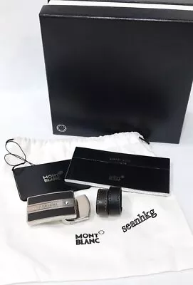 MontBlanc Rectangular Belt Buckle +2Belt Rings Excludes Belt Authentic NEW 38156 • $207.79