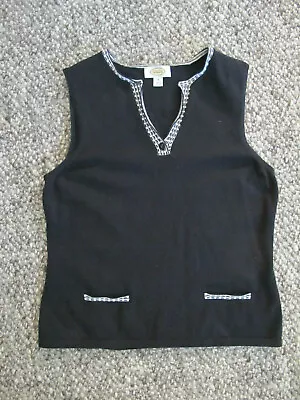 Talbots Sleeveless Black Sweater Ladies- Size Medium • $12