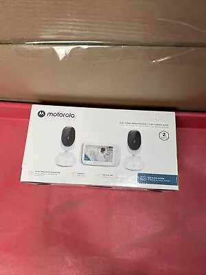 Motorola VM75-2 5 Inch Cameras And Remote Pan Video Baby Monitor Open Box • $52.95