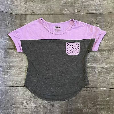 Girl’s Epic Threads Purple Gray Colorblock Jewel Shirt Small • $1.99