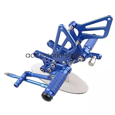 US Blue CNC Front Foot Pegs Rearset For Suzuki Gsxr 600/750 00-05 GSXR1000 01-04 • $75.98