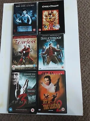 6 Martial Arts Dvds. Bruce Lee Ip Man + More • £4