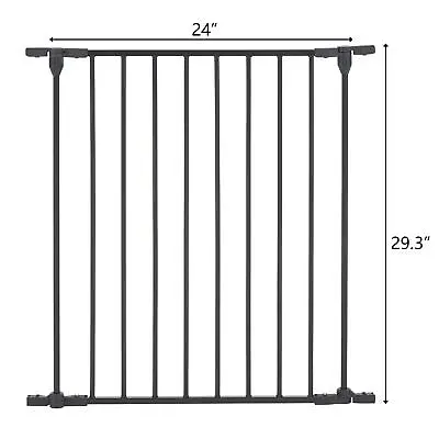 Baby Gate With Door Metal Safety Playpen Pet Fireplace Fence • $31.99