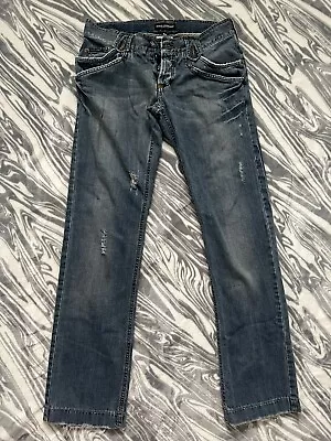 Vintage Dolce & Gabbana D&G Jeans Regular Straight Fit Denim Blue 90s 00s Italy • $65