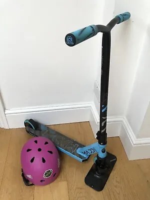 Madd Kick Pro V5 Stunt Scooter Blue/black 2021 + Stand + Helmet • £30