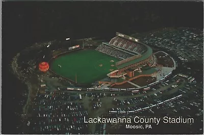 Moosic PA Lackawanna County Stadium Home Of Red Barons At Night 6x4 Postcard • $4.49