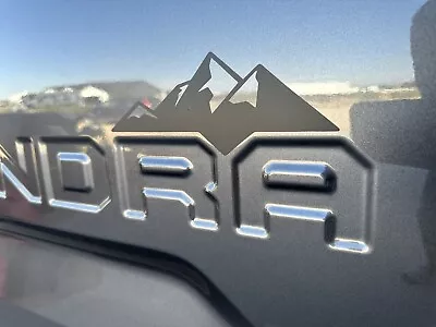 Matte Black Mountain Decal Sticker Fits 2014-2021 Toyota Tundra Tailgate • $4.99