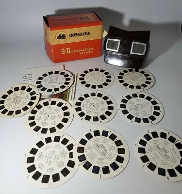 3-D View-Master Model E In Box With 10 Reels  • $72.01