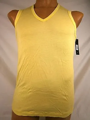 C-IN2 Zen Color V-Neck Muscle Tank Small Limoncello NWT AL435 #292IM • $9.75