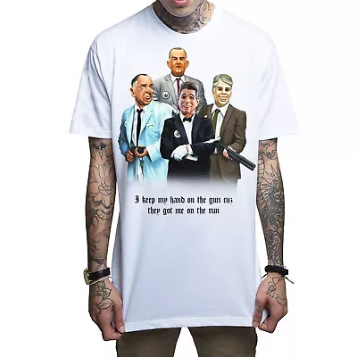 Mafioso Men's Dead Prez White Short Sleeve T Shirt Clothing Apparel Tattoo Sk... • $26.24