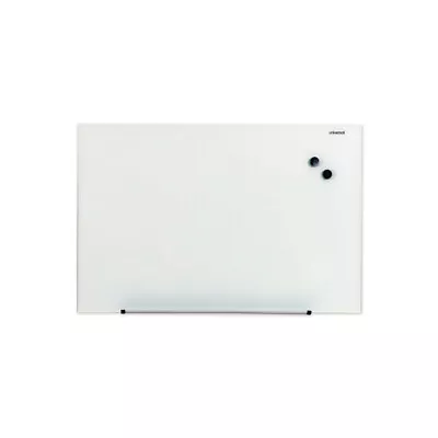 Universal 43202 Frameless 36  X 24  Magnetic Glass Marker Board - White New • $80.14