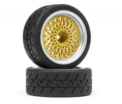 BBS RS 1/10th Touring Car Wheels Silver/Gold 26mm (6mm Offset 2PCS) HPI120266 • $22.25