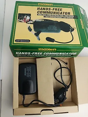 Maxon 49-SX Two Way Hand Free Communicator Radio Tested • $23.52