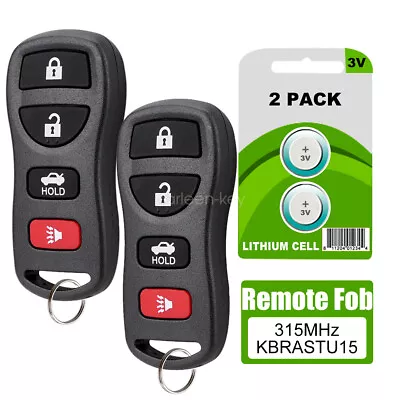 2 For 2003 2004 2005 2006 Infiniti G35 G 35 Remote Keyless Entry Key Fob 4Button • $10.45