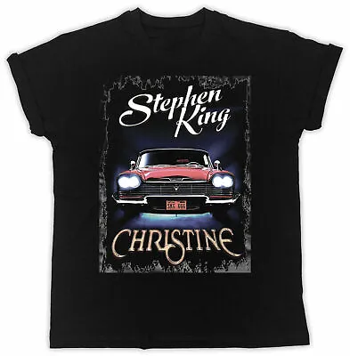 £9.99 • Buy Stephen King Christine T-shirt Retro Movie Poster Tee Unisex Black Mens Japan