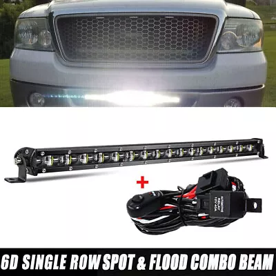 For 2004 2005 Ford F150 Front Bumper 6D 20  Spot Flood LED Light Bar Single Row • $39.69