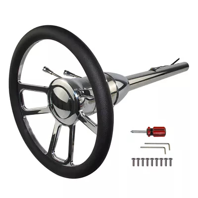 Universal GM 32'' Tilt MT Manual Steering Column GM + 14'' 9 Bolt Steering Wheel • $331.81