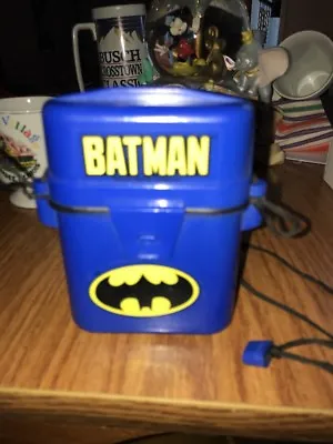 Vintage Batman Blue Plastic Case With String Lanyard Key Holder ? • $9.99