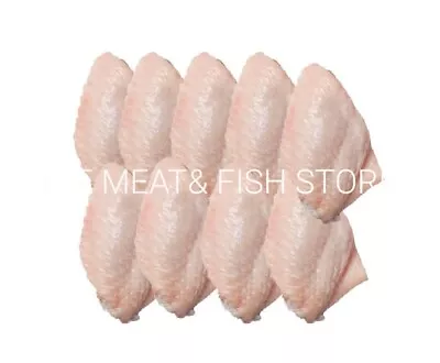 Fresh British Chicken Mid-joint Wings 2kg -halal-skin Ondpd Next Day Delivery! • £18.99