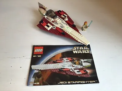 Lego Star Wars 7143 Jedi Fighter - With Mini Figure And Instructions • £25